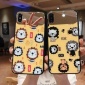 可爱小狮子补妆镜苹果X手机壳女款适用iPhone7Plus玻璃壳6S全包潮