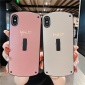 隐形支架iPhoneX手机壳me&amp;you适用苹果8plus指环扣7p情侣弧形潮6s